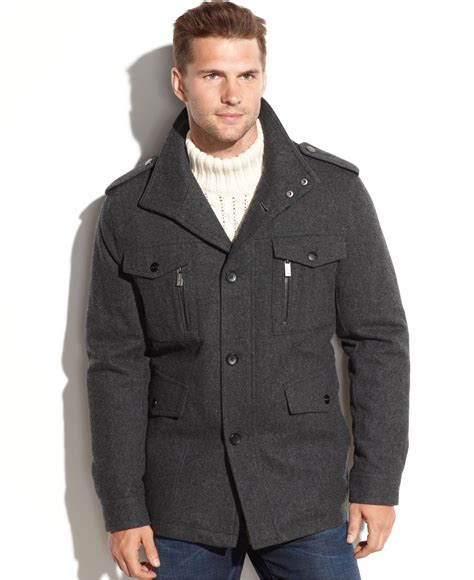 michael kors wool coat men|michael kors ladies padded coats.